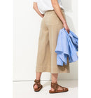 Jupe-culotte en Toile Femme - Naturel Uni Clair