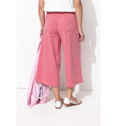 Jupe-culotte en Toile Femme - Rose Uni Colore