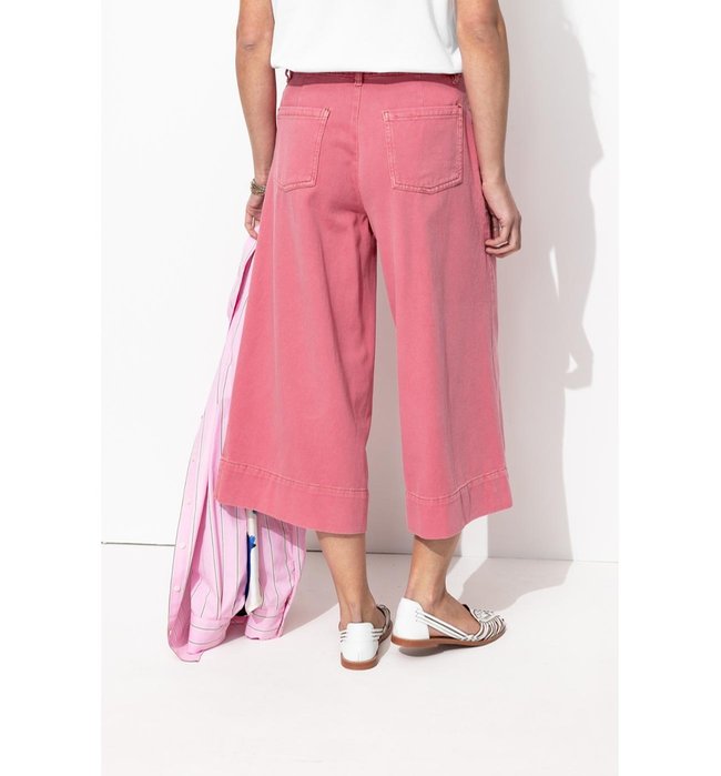 Jupe-culotte en Toile Femme - Rose Uni Colore