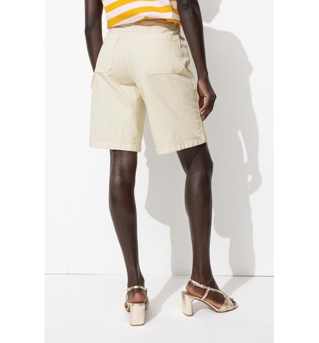 Bermuda en Jean Femme - Naturel Uni Clair