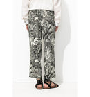 Pantalon Court Imprimé Femme - Noir Imprime
