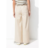 Jean Large Taille Haute Femme - Naturel Uni Clair