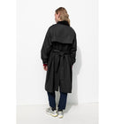 Trench Coupe-vent Femme - Bleu Uni Fonce