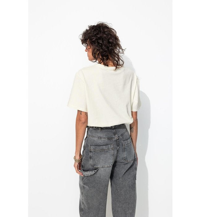 T-shirt Coeur Femme - Naturel Uni Clair
