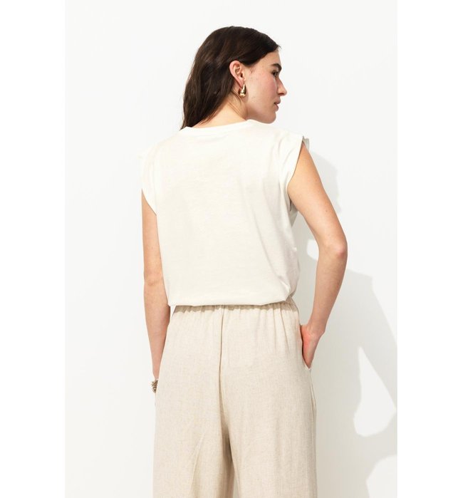 T-shirt à Motif Pailleté - Naturel Imprime