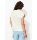 T-shirt à Sequins Femme - Naturel Imprime