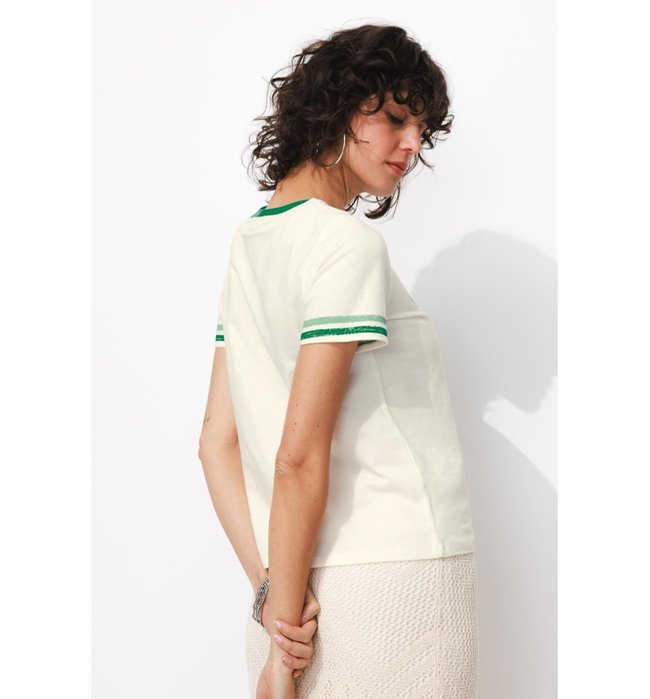 T-shirt Sisters Club - Vert Uni Colore