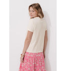 T-shirt à Message Femme - Naturel Imprime