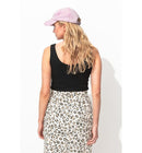 Débardeur en Jersey Femme - Noir Uni Fonce