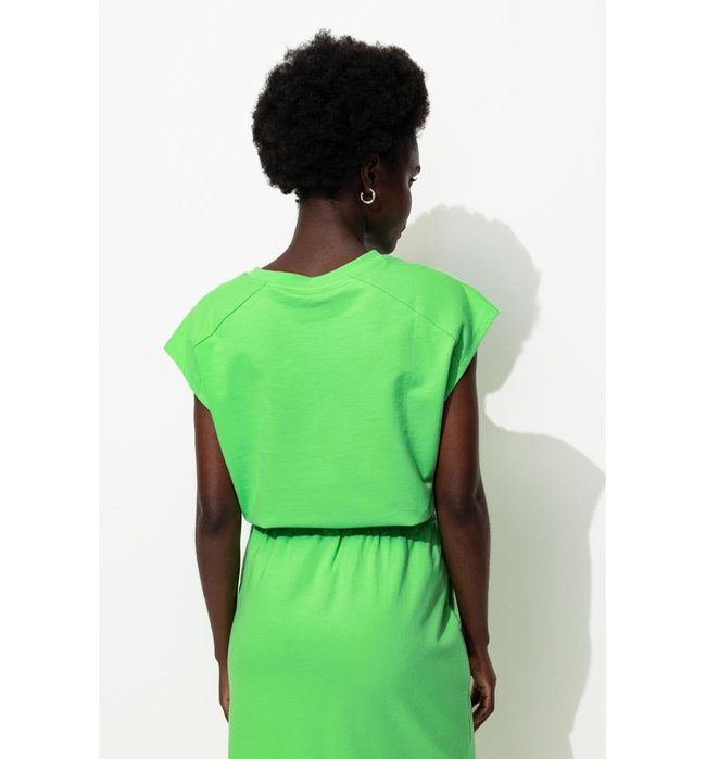 Sweat Manches Courtes Femme - Vert Uni Colore