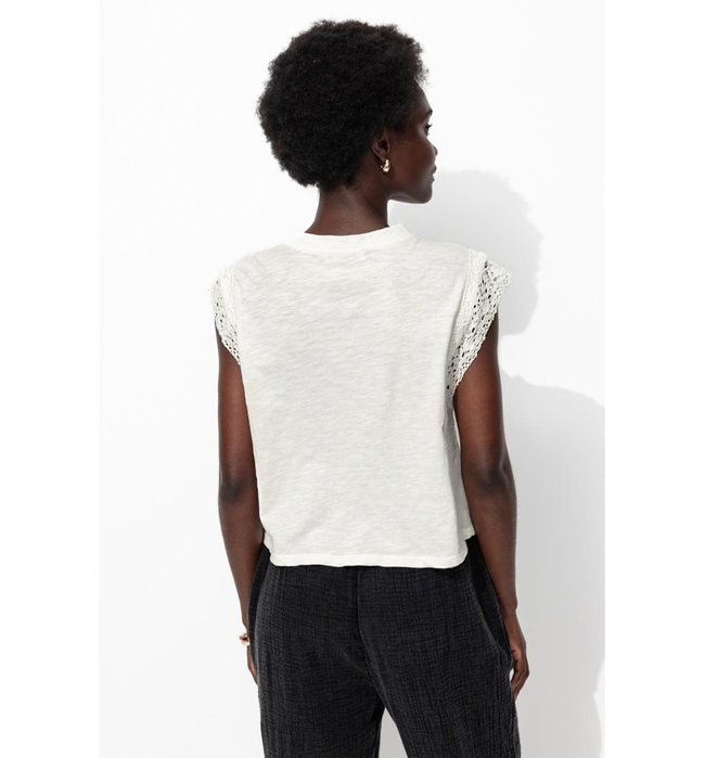 T-shirt sans Manches Femme - Naturel Uni Clair