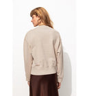 Sweat-shirt Uni Femme - Naturel Uni Clair