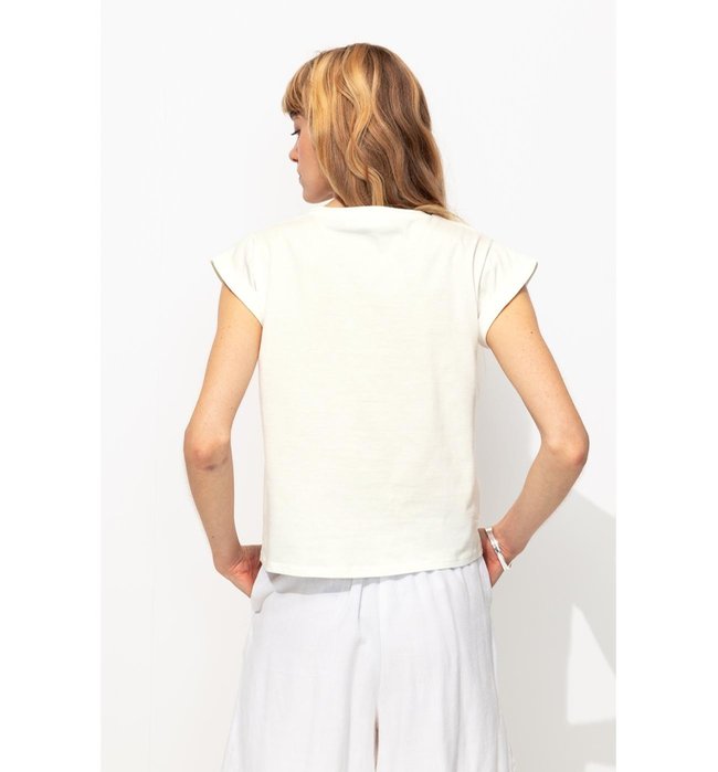 T-shirt à Message Femme - Naturel Imprime