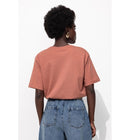T-shirt à Message Femme - Marron Imprime