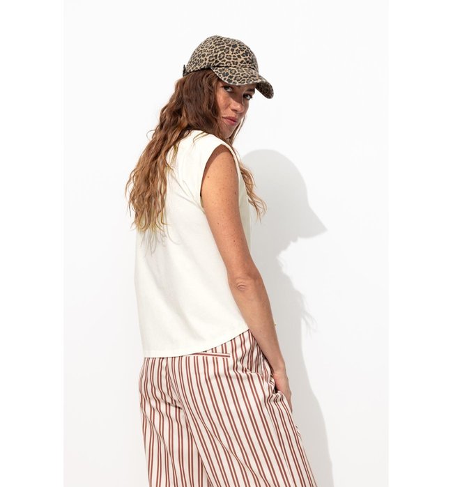 T-shirt à Message Femme - Naturel Imprime