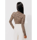 T-shirt Léopard Femme - Marron Imprime