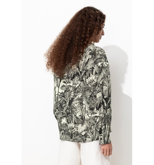 Chemise Imprimée Femme - Noir Imprime
