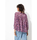 Chemise Oversize en Voile - Violet Imprime