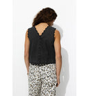 Top Court Recto/verso Femme - Gris Uni Fonce