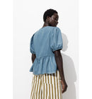 Blouse à Nouettes Femme - Jeans Uni Clair