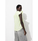Blouse Brodée Fluo Femme - Jaune Uni Colore