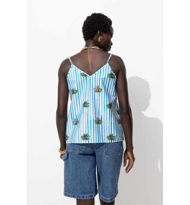 Top Imprimé Palmier - Multicolore Imprime