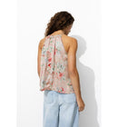 Top Soyeux Imprimé Femme - Rose Imprime