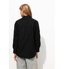 Chemise en Broderie Anglaise - Noir Uni Fonce