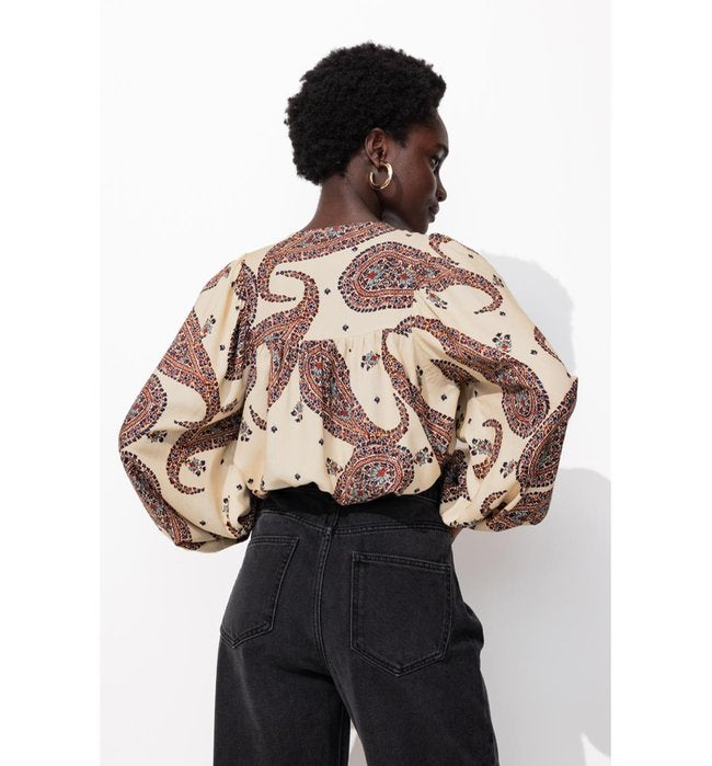Blouse Imprimée Femme - Naturel Imprime
