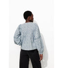 Blouse Fleurie Manches Ballon - Multicolore Imprime