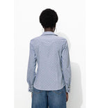 Camisa Popelina Lisa - Azul De Rayas