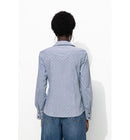 Chemise en Popeline Unie - Bleu Raye