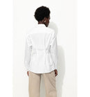 Chemise Cintrée en Popeline - Blanc Uni Clair