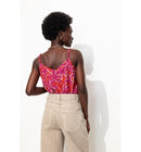Top à Fines Bretelles Femme - Rouge Imprime
