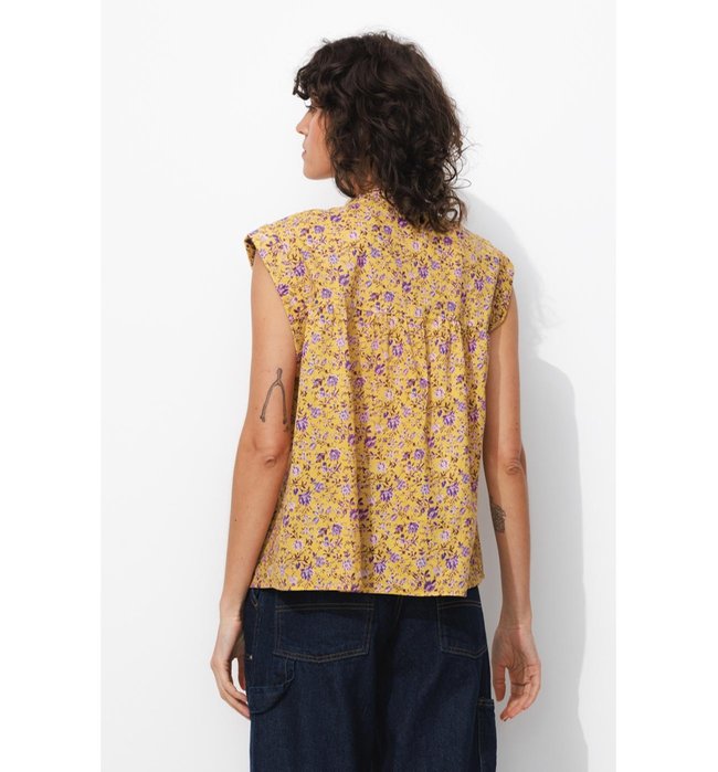 Blouse Imprimée en Coton Femme - Multicolore Imprime