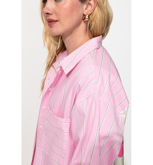 Chemise Rayée Laura Gulshani - Rose Raye