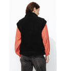 Veste en Moumoute Sherpa Femme - Noir Uni Fonce