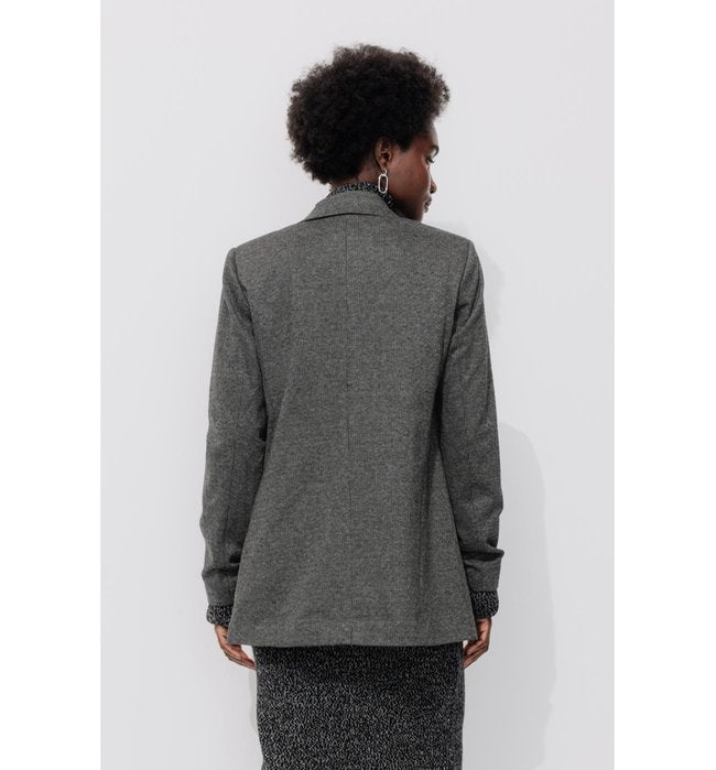 Veste de Tailleur Effet Chiné - Multicolore Imprime