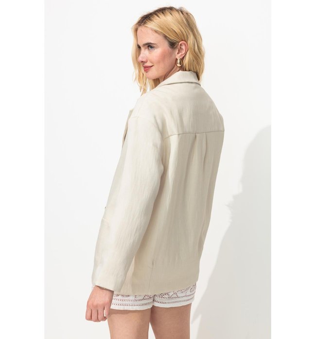 Veste de Tailleur Femme - Naturel Uni Clair