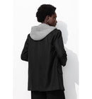 Veste de Tailleur à Capuche - Noir Uni Fonce