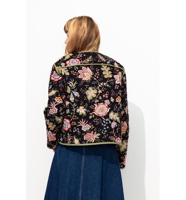 Veste Matelassée Imprimée - Multicolore Imprime