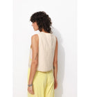 Boléro Matelassé Brodé Femme - Naturel Imprime