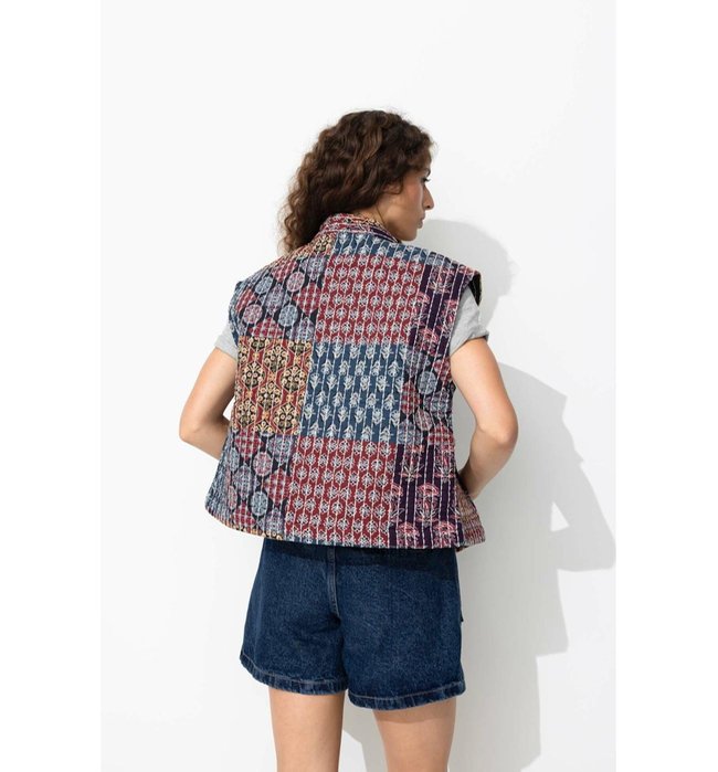 Veste Matelassée sans Manches - Multicolore Sans Rgt