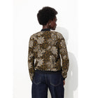 Bomber Imprimé Léopard Femme - Kaki Uni Fonce