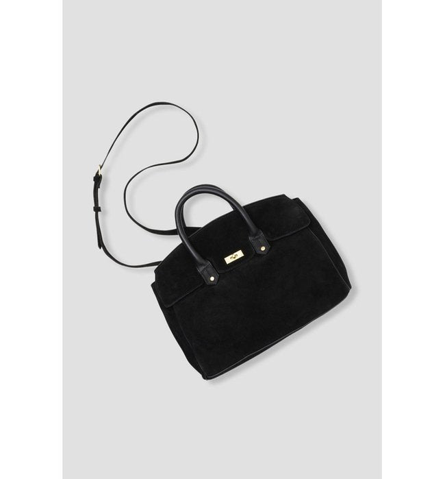 Sac en Cuir Femme - Noir Uni Fonce