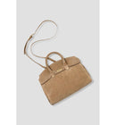 Sac en Cuir Femme - Grège Uni Clair