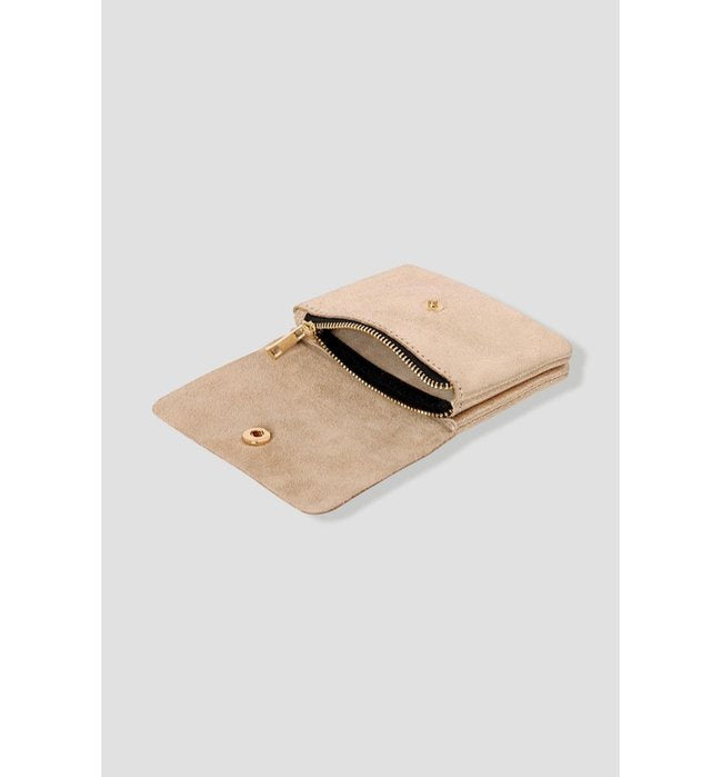 Petit Porte-monnaie Cuir Irisé - Jaune Uni Colore