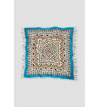 Women's Woven Folk Scarf - Natural Print