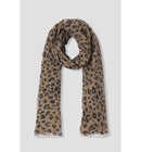 Foulard Léopard Femme - Grège Imprime
