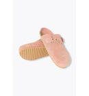 Sabot en Cuir Suédé Femme - Rose Uni Colore